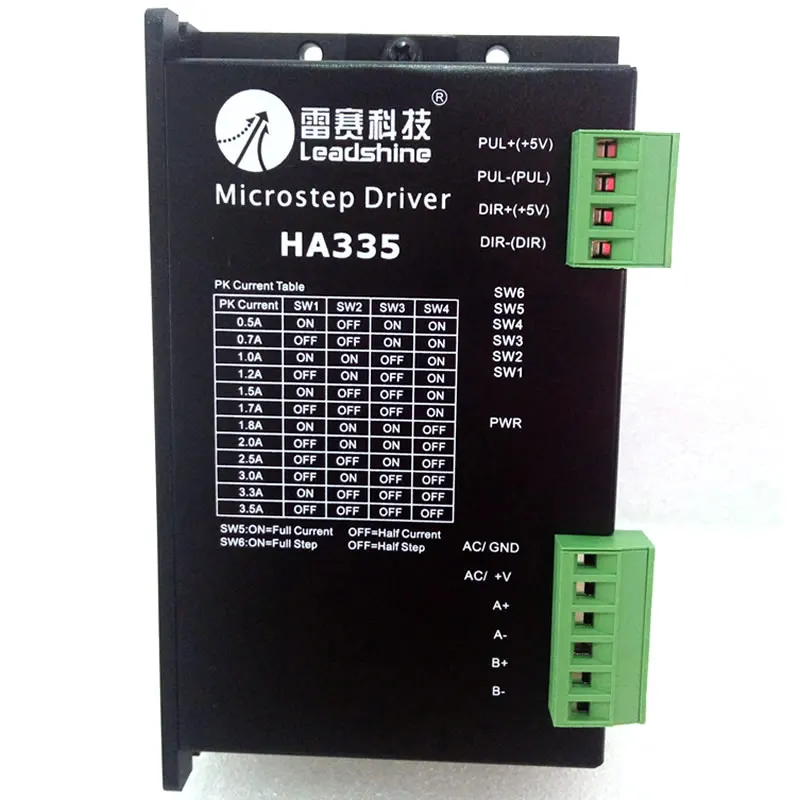 

Leadshine stepper motor driver HA335 2-phase 30VDC 3.5A Stepping Driver