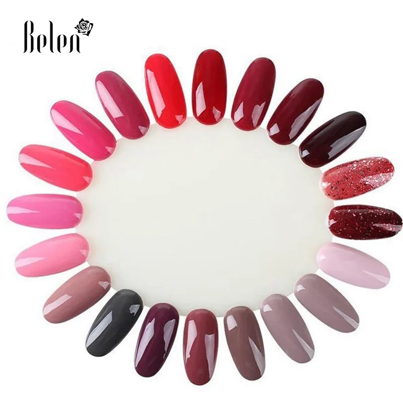 

Belen 10PCS Natural White Polish Color Display Wheel Practice Chart False Nail Natural False Nail Art Tips Sticks Polish Display