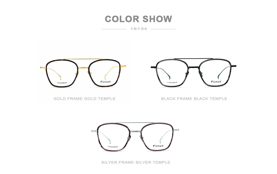 B Pure titanium очки оправа для мужчин ультралегкие ацетатные Женские квадратные очки Близорукость Оптические очки по рецепту очки