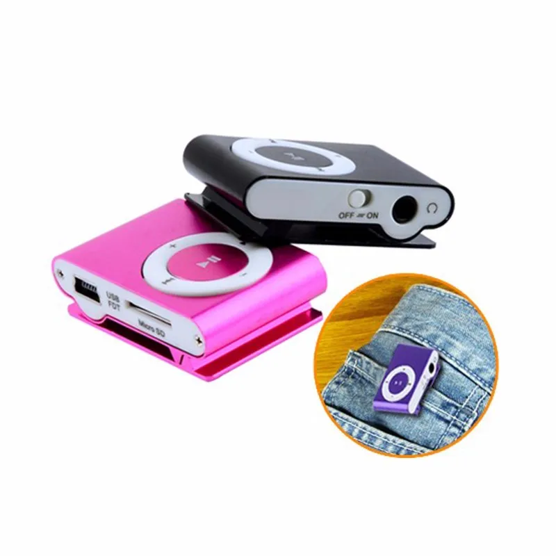 WiHoo водонепроницаемый MP3 Palyer USD клип мини без экрана студенческий музыкальный