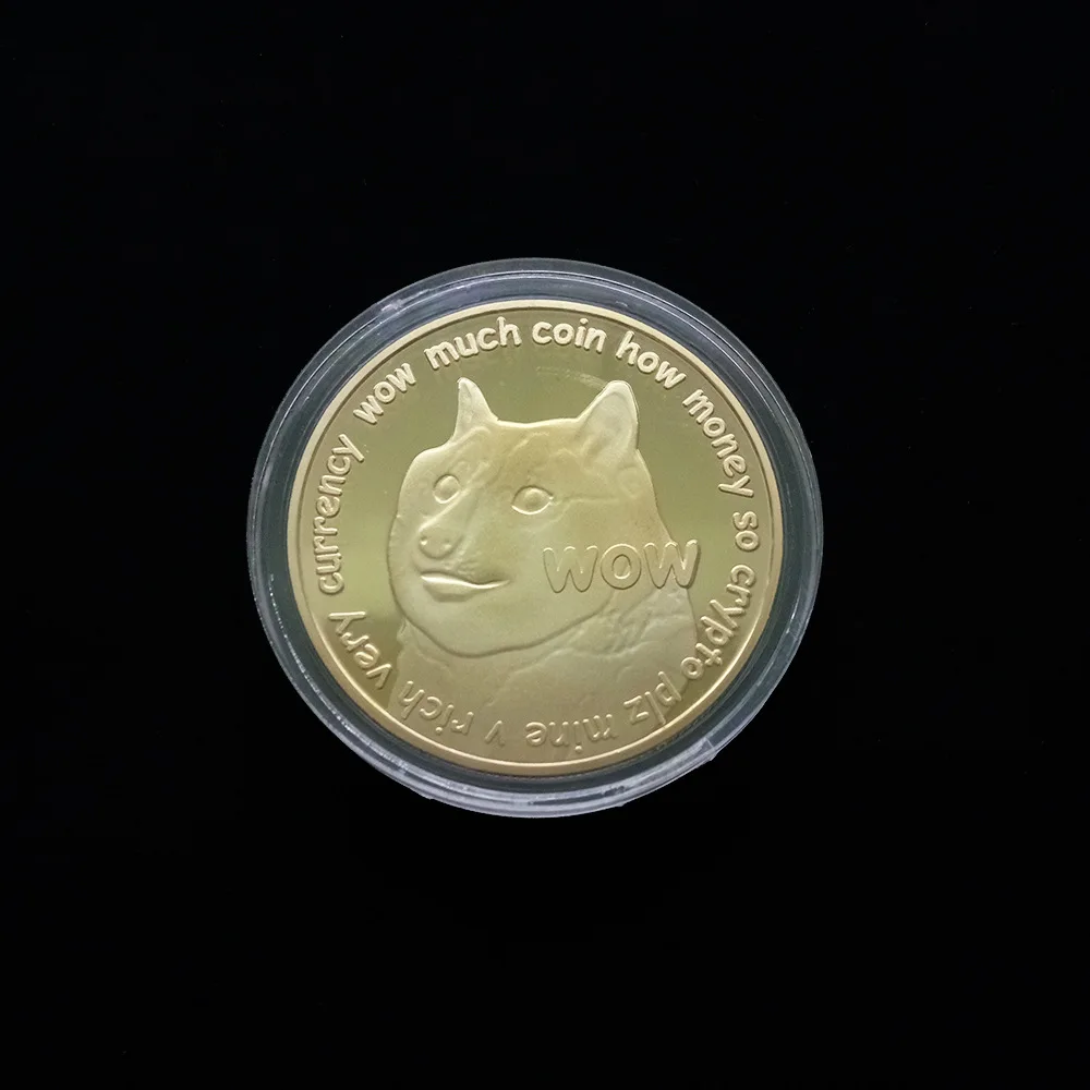 

WOW Dog coin dog coin new virtual bit commemorative coin digital virtual currency animal badge