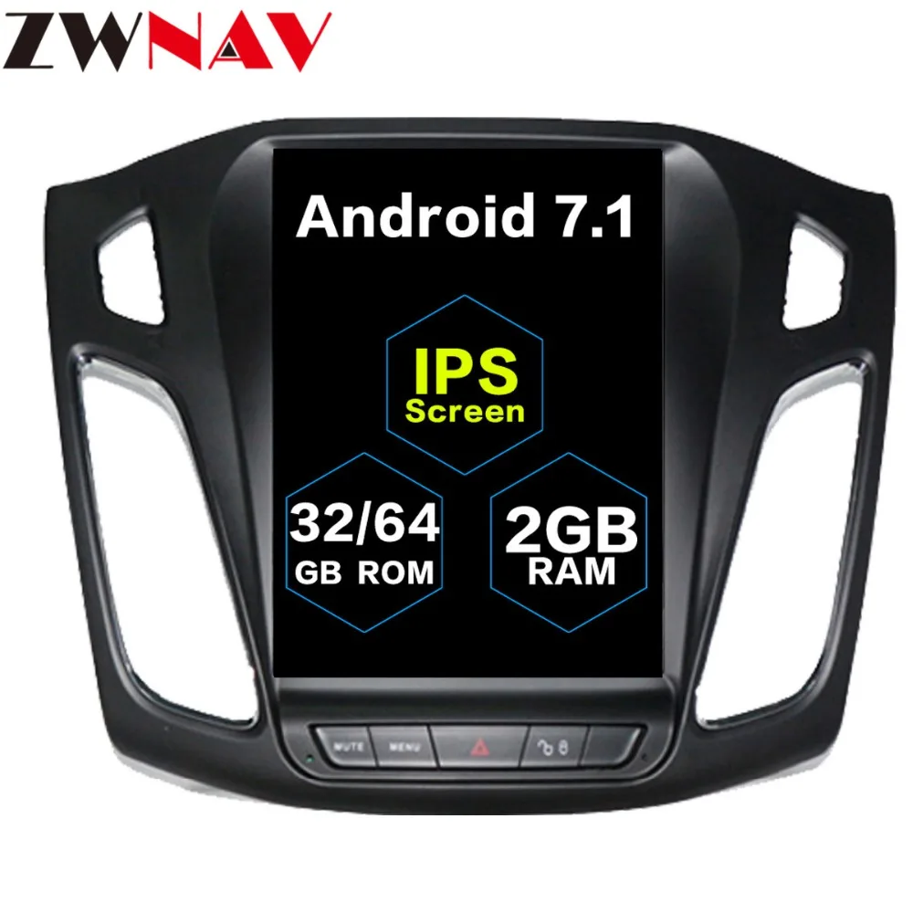 

Tesla style 10.4 BIG Screen Android 7.1 Car gps navigation Head unit For Ford Focus 2012 - 2018 radio multimedia stereo no dvd
