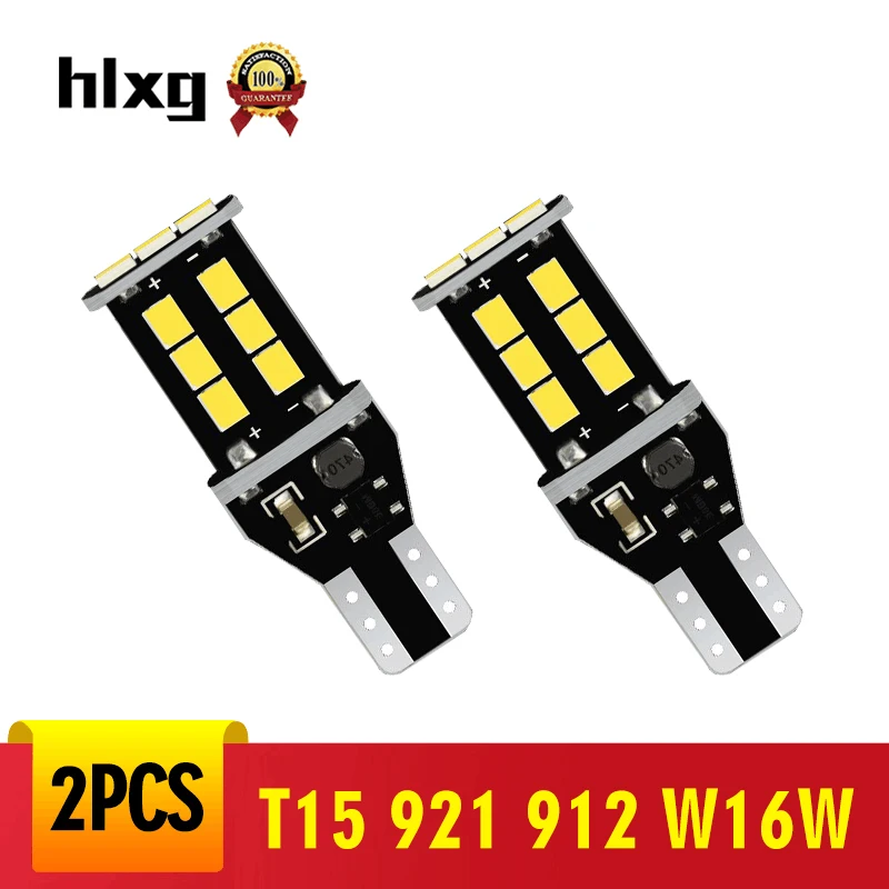 2 шт. автомобисветодиодный светодиодные лампы hlxg T15 921 912 w16w | Автомобили и