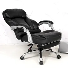 luxury leather office chair. comfortable lifting computer chair 170 degrees lying home office luxury pu material boss seat leather