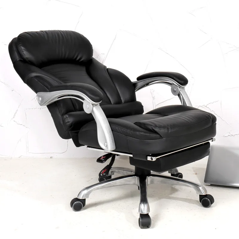 Comfortable lifting computer chair 170 degrees lying home office chair luxury PU material boss chair seat office furniture