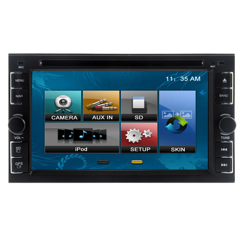 Bluetooth аудио двойной Din Авторадио в тире Автомобильный видео плеер Авто DVD стерео 6 2