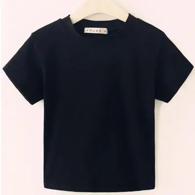Летняя женская футболка, повседневный женский топ, хлопковые футболки, женская брендовая одежда, футболка с коротким рукавом, Короткие топы для женщин - Цвет: black