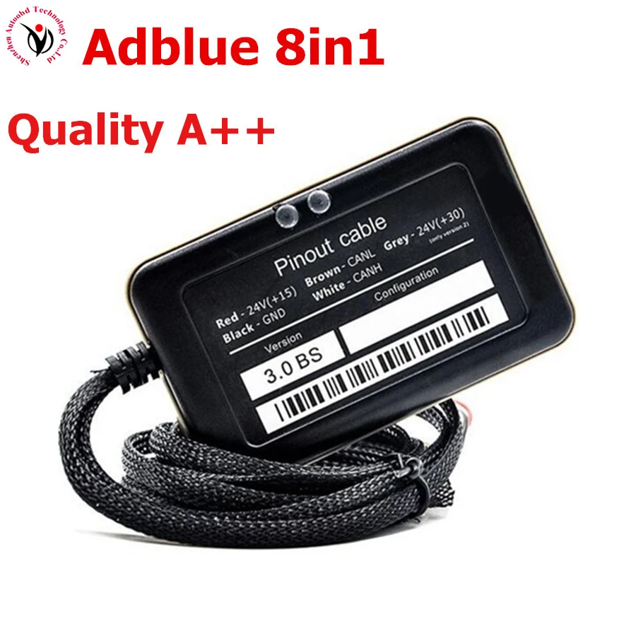 5 шт. DHL Бесплатная Adblue Эмулятор 8 в 1 v3.0 Поддержка Евро 4 и 6 best качество печатной платы полный чип adblue Эмулятор 8in1with NOx Сенсор