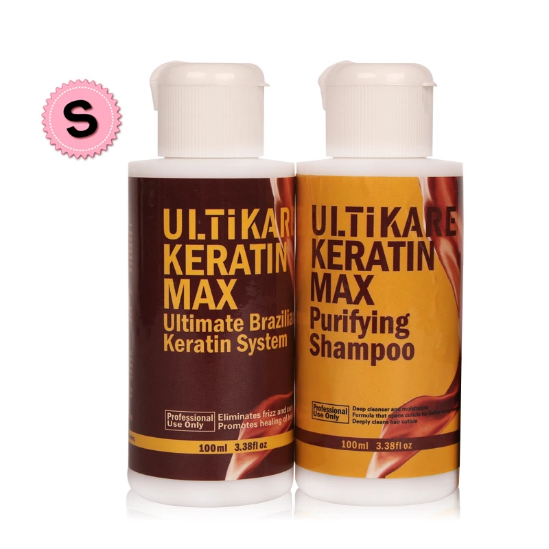 

2pcs Cheapest Mini Set Keratin Hair Treatment Formalin 8% 100ml +100ml Purifying Shampoo Straighten Care for Damage Hair