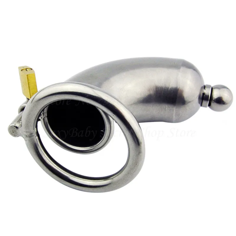 304 Steel Stainless Chastity Cage With Lock Male Chastity Device Catheter Sound Cock Cage Penis Ring Adult Game Sex Toys For Men