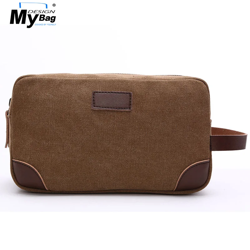 

DESIGN MYBAG Men's Casual Hand Bag Thicken Portable Coin Handbag Women Makeup Case Makeup Bag Storage Package Day Clutches B