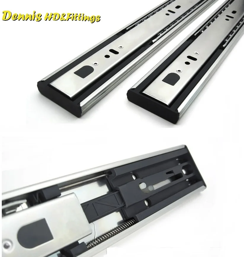 1Pair/Lot H4512 48KG Heavy Duty Soft Close Hydraulic Telescopic ball