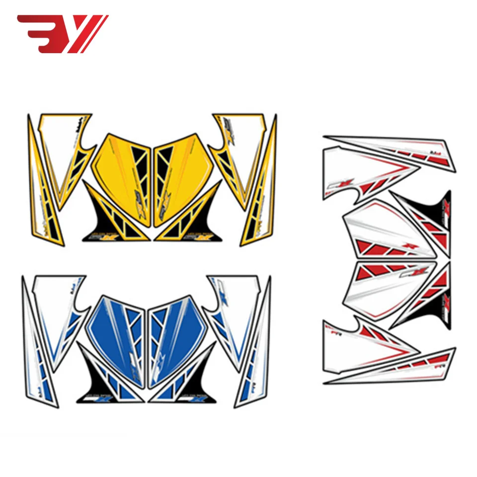 

BYSPRINT Motorcycle Front Fairing Sticker Motor Number Board 3D Gel Protector for YAMAHA R125