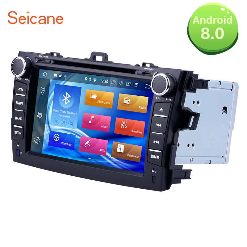 

Seicane 8" Car radio 2Din Android 8.0 GPS Navigation Multimedia Player Head Unit For Toyota Corolla 2012 2014 2008 Support DVR