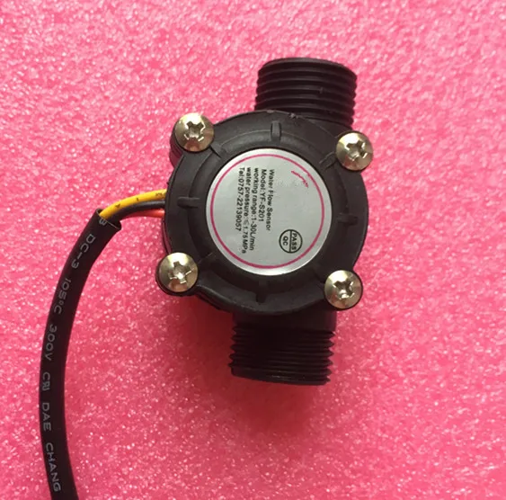 

1pcs Water flow sensor flowmeter Hall flow sensor Water control 1-30L/min 2.0MPa