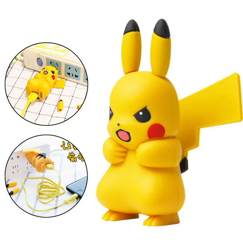 

Cute Design Cartoon Pikachu Shape Mobile Phone Charger USB Adapter with Cable for Xiaomi mi6 mi5 Redmi 4x 4pro Note 4 4x etc