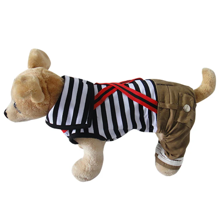Retail Black striped Pet dogs Cotton coat Free Shipping Dogs Clothes