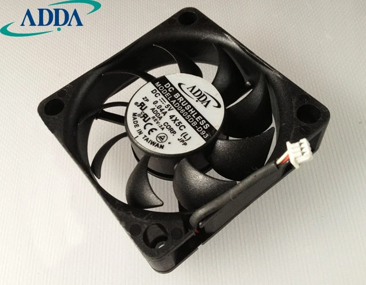 1pcs AD0605DB-D93 6015 6CM 60mm  0.04A 5V Dual ball axial cooling fan