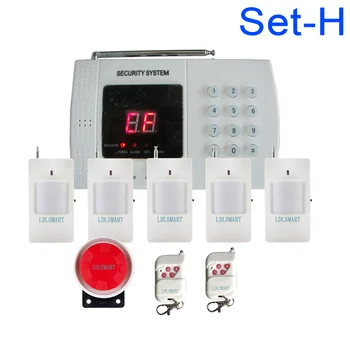 

Wireless PSTN Home Alarm System With PIR Motion Sensor