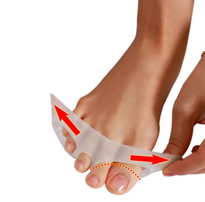 1 пара подушечек для пальцев ног, мягкие силиконовые гелевые противоударные подушечки для коррекции плюсневой кости, стельки для обуви, аксессуары для пеших прогулок