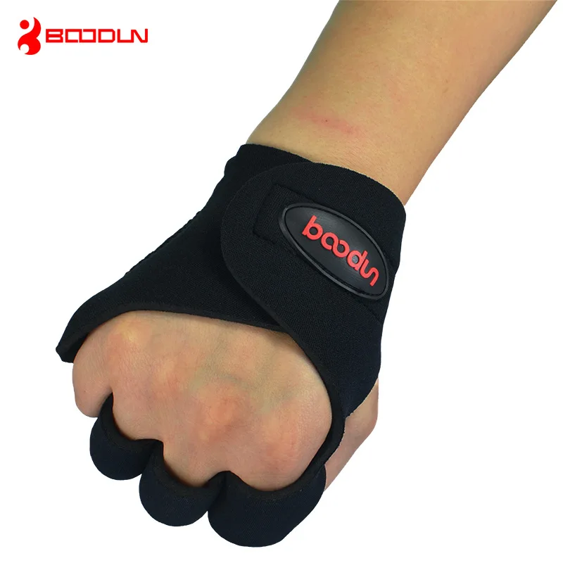 BOODUN Men Women Gym Body Building Training Sports Fitness Weight Lifting Antiskid Hollow Dumbbell Exercise Training Gloves