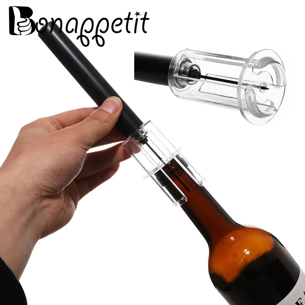 2018 New Red Wine Bottle Opener Cork Remover Easy Air Pump Pressure