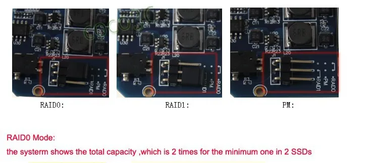 USB 3,1 type-C-2 MSATA SSD RAID корпус USB-C-двойной мини SATA адаптер mSATA SSD Внешний бокс+ RAID0 RAID1