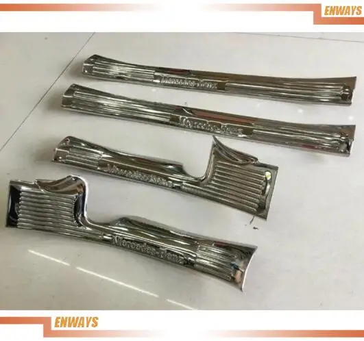 

Car styling Interior welcome pedal door sill strip Door Sill Scuff Plate Welcome Pedal threshold For Benz GLC ENWAYS
