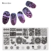 1Pc Rectangle Stamping Plate Nail Art Stamp Template Lace Flower Design Image Plate 12*6cm Mezerdoo 31 1