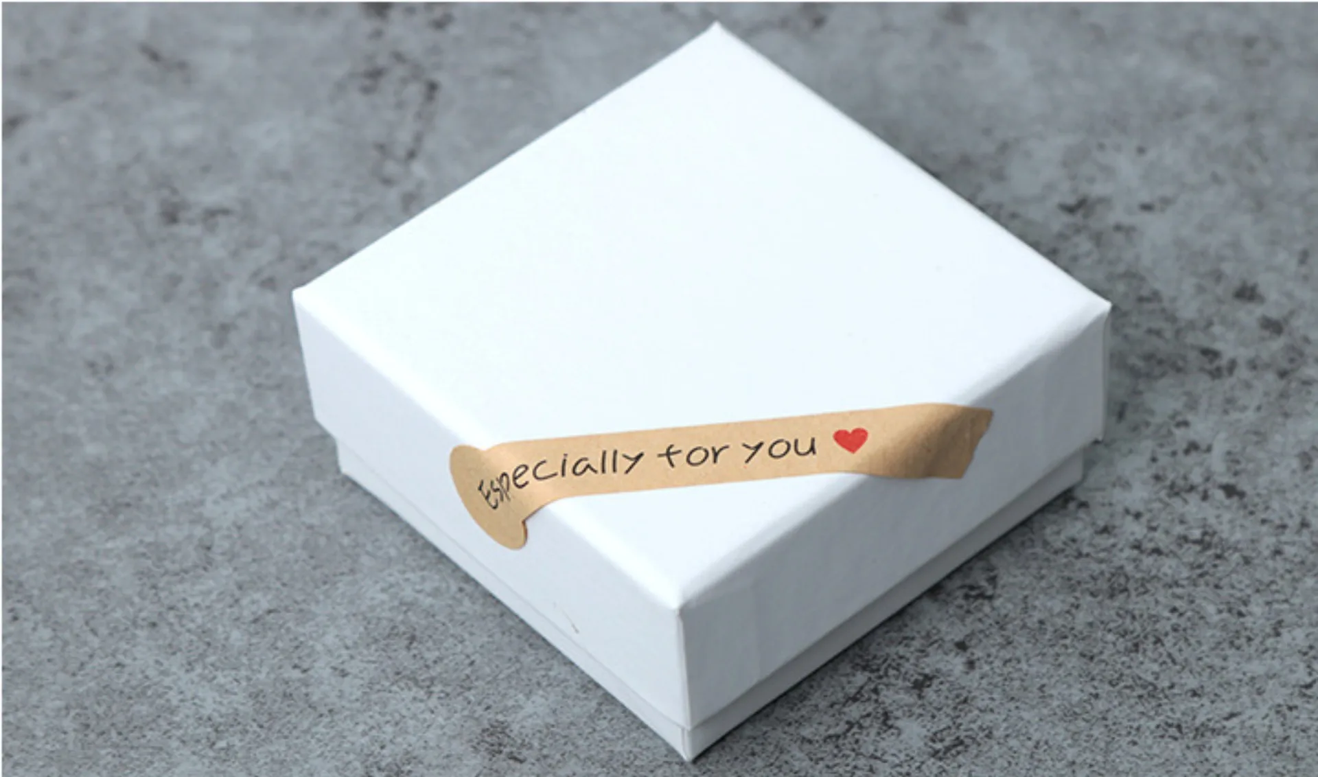 

200pcs Especially For You Kraft Seal Sticker Long Paper Label Lollipop Shape Paper Sticker DIY Adhesive Gift Paper Sticker