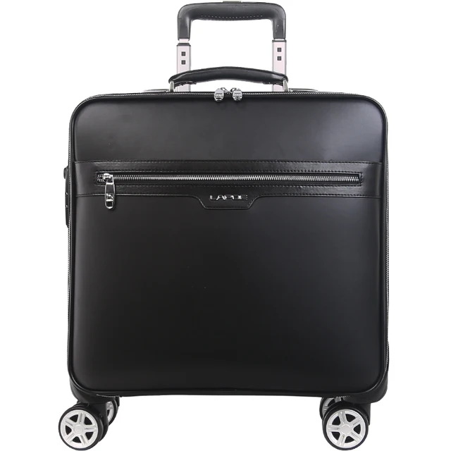 PU Leather 16/20/24 inch Rolling Luggage Sets Spinner Men Business Suitcase Wheels Carry On Travel Bags