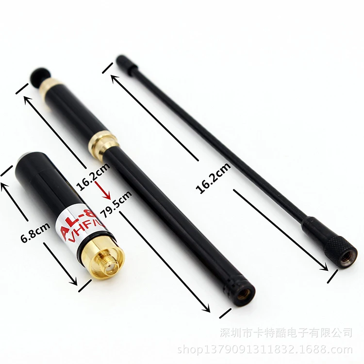 

BEST Telescopic 144/ 430 Mhz UHF VHF Antenna SMA- Female Stretchable BAOFENG Antenna For TONFA TYT WOUXUN Radio Walkie Talkie