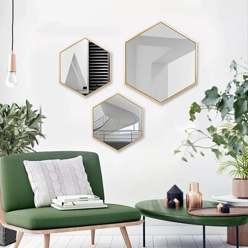 

Modern beauty of space Entrance decoration painting living room mural white and black art hexagon Restaurant paintings