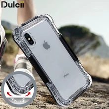 

Dulcii Waterproof Case for iPhone X Cases IP68 10M Underwater Waterproof Case for iPhoneX Full Protect Phone Capa Shell