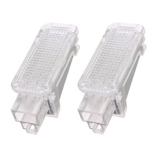 2x12 В Автомобильный светодиодный светильник-проектор для Audi A3/A4/A6/VW/Skoda Foot Nest светильник s Ghost Shadow светильник 6500K белый