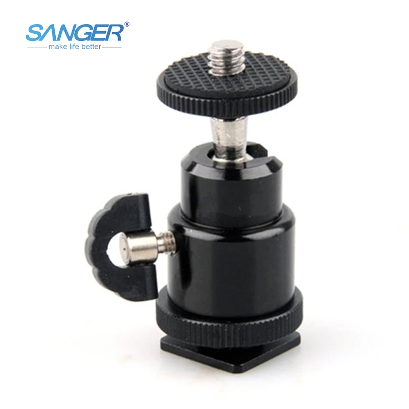 

SANGER Wholesale Metal Tripod Cradle Head Photography Cameras with 1/4 Screws Mouth Conversion Block cradle head