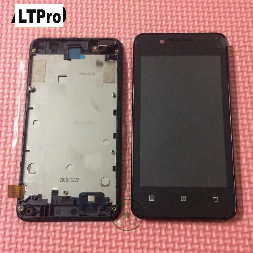 

100% Tested Original Working LCD Display Touch Screen Digitizer Assembly with frame For Lenovo A319 Phone Panel Parts Black