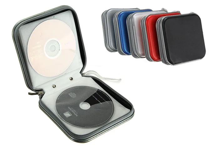 

Hot Portable CD Case 40pcs Capacity Disc CD DVD VCD Wallet DJ Storage Organizer Case Holder Album Bag Plastic