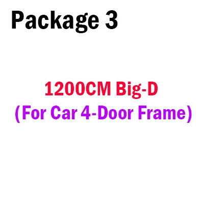 Buildreamen2 автомобильный Стайлинг уплотнительная прокладка кузова двери капота багажника уплотнительная прокладка края отделка шумоизоляция - Цвет: Package 3