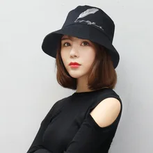 Корейский вышивка письма осенние и зимние шляпа женские вельветовые Рыбацкая шляпа большой солнцезащитный крем для отдыха бассейна шапка Панама