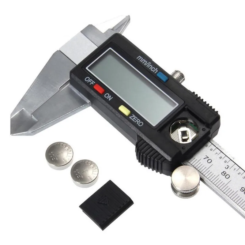 

Electronic Digital Pachometer Vernier Mini Metal Caliper Gauge Measuring Micrometer LCD Calipers Stainless Steel Tool Ruler