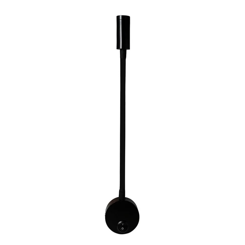 

3W LED Wall Lamp Flexible Wall Mounted Sconce Lighting Gooseneck Night Reading Light with Switch for Bedroom Living Room