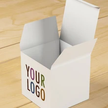 Подарочная бумажная коробка с пользовательским логотипом и текстом