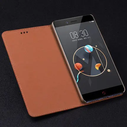 Модный чехол из натуральной кожи для телефона Nubia Z17mini откидные чехлы телефонов ZTE