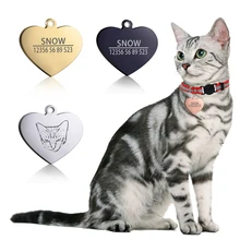 Pawfect гравировка ошейник из нержавеющей стали для собак, кошек, идентификационная бирка с именем телефона, персонализированный ошейник для собак, аксессуары