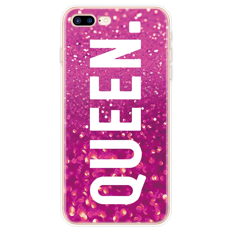 Чехол King Queen из ТПУ для iPhone X 5 SE 6 6s S 8 7 Plus XS Max XR Nokia 2 3 2018 мягкий чехол со звездным