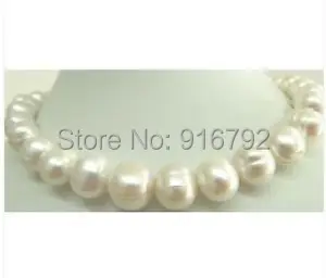 

free P&P >>>>>HUGE 18"12-13MM SOUTH SEA WHITE CREAM PEARL NECKLACE VERY GOOD LUSTER AAA