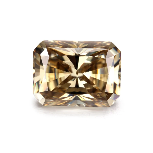 Рыхлый Камень муассанита цвета шампанского режущий 7*9 мм 2.4ct Moissanites драгоценные