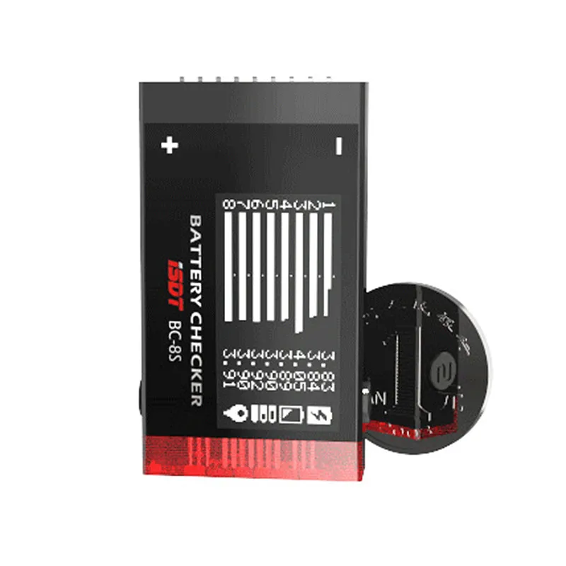 Устройство проверки батареи ISDT BC 8S с двумя звуковыми сигналами 85 дБ OLED экраном