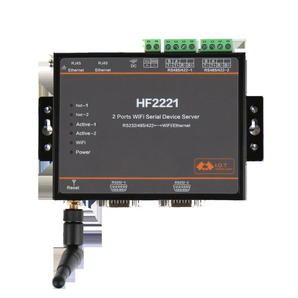 

Dual serial port server 2 serial port server RS232/485/422 Switch Ethernet ModbusTCP/RTU